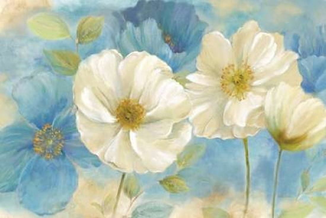 Watercolor Poppies Landscape Canvas Art - Cynthia Coulter (24 x 36)