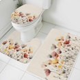 thumbnail image 1 of Watercolor Poppy Bathroom Rugs Set Spring Flowers Non Slip Absorbent Soft Bath Mats 3 Piece Set with Bathroom Rug, U-Shaped Floor Mat, Toilet Seat Cover Large Size, 1 of 9