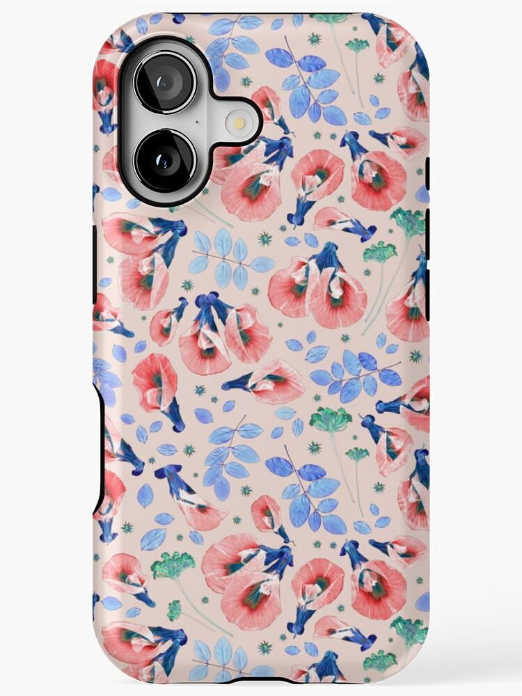 Watercolor Poppy Flowers and Dancing Figures Tough Case for Apple ...