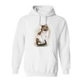 thumbnail image 1 of Watercolor Portrait Of The Cat. Hoodie Men -Image by Shutterstock, Male 5X-Large, 1 of 4