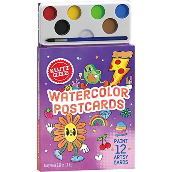 Pre-Owned Watercolor Postcards (Klutz) Paperback