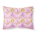 thumbnail image 1 of Watercolor Princess and Crown Fabric Standard Pillowcase, 1 of 2