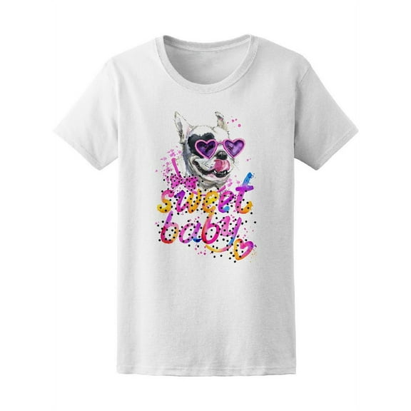 Watercolor Puppy Sweet Baby Tee Women's -Image by Shutterstock