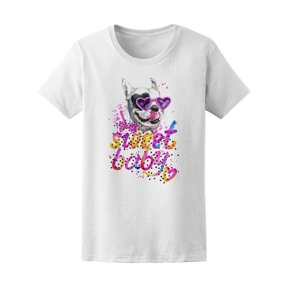 Watercolor Puppy Sweet Baby Tee Women's -Image by Shutterstock