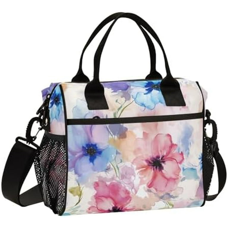 Floral Watercolor Lunch Box Floral Watercolor Lunch Box