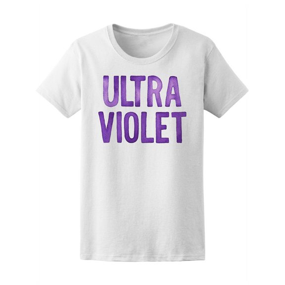 Watercolor Purple Ultra Violet T-Shirt Women -Image by Shutterstock, Female Medium
