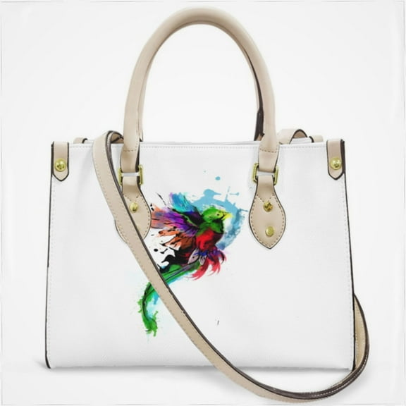 Watercolor Quetzal From Guatemala Cross Body Bags For Women Small Leather Female Handbags Fashion Top-Handle Totes