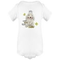 thumbnail image 1 of Watercolor Rabbit King Bodysuit Infant -Image by Shutterstock,  24 Months, 1 of 2