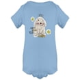 thumbnail image 1 of Watercolor Rabbit King Bodysuit Infant -Image by Shutterstock,  24 Months, 1 of 2