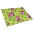 thumbnail image 1 of Watercolor Raddishes Glass Cutting Board Large, 1 of 2