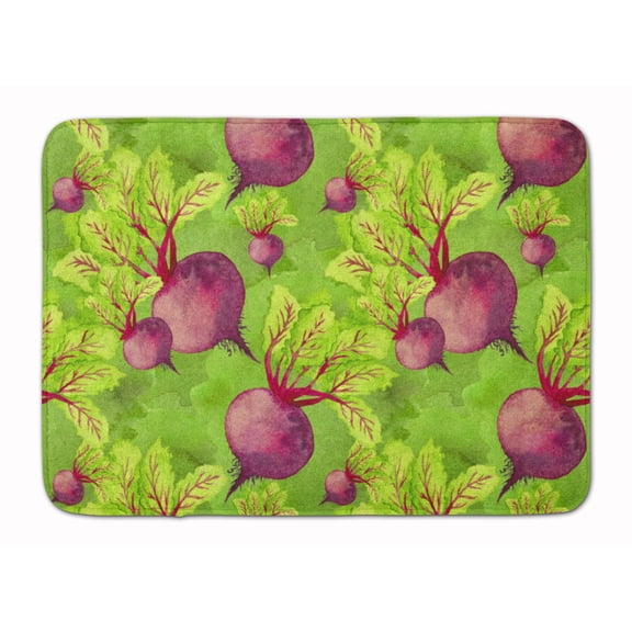 Watercolor Raddishes Machine Washable Memory Foam Mat