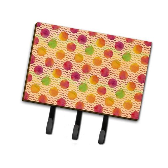 Watercolor Rainbow Dots & Sqiggles Leash or Key Holder