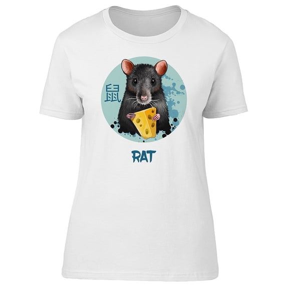 Watercolor Rat Chinese Horoscope Tee Men's -Image by Shutterstock