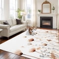 thumbnail image 1 of Watercolor Red Floral Area Rugs 5x7 ft Retro Spring Flowers Retro Rural Washable Rug Non Slip Indoor Carpet Absorbent Floor Mat for Living Room Bedroom Dining Room, 1 of 9