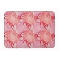 thumbnail image 1 of Watercolor Red Hearts Machine Washable Memory Foam Mat, 1 of 4