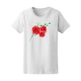 thumbnail image 1 of Watercolor Red Poppies Flower T-Shirt Women -Image by Shutterstock, Female Small, 1 of 4