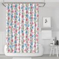 thumbnail image 1 of Watercolor Romantic Floral Shower Curtain – Botanical Rose and Peony Print, 72x72 Inches, 1 of 5