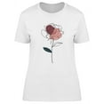 thumbnail image 1 of Watercolor Rose Design T-Shirt Women -Image by Shutterstock, Female Medium, 1 of 2