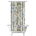 thumbnail image 1 of Watercolor Rustic Wildflower Shower Curtain – Botanical Floral Print for Farmhouse Bathroom Makeover, 1 of 5