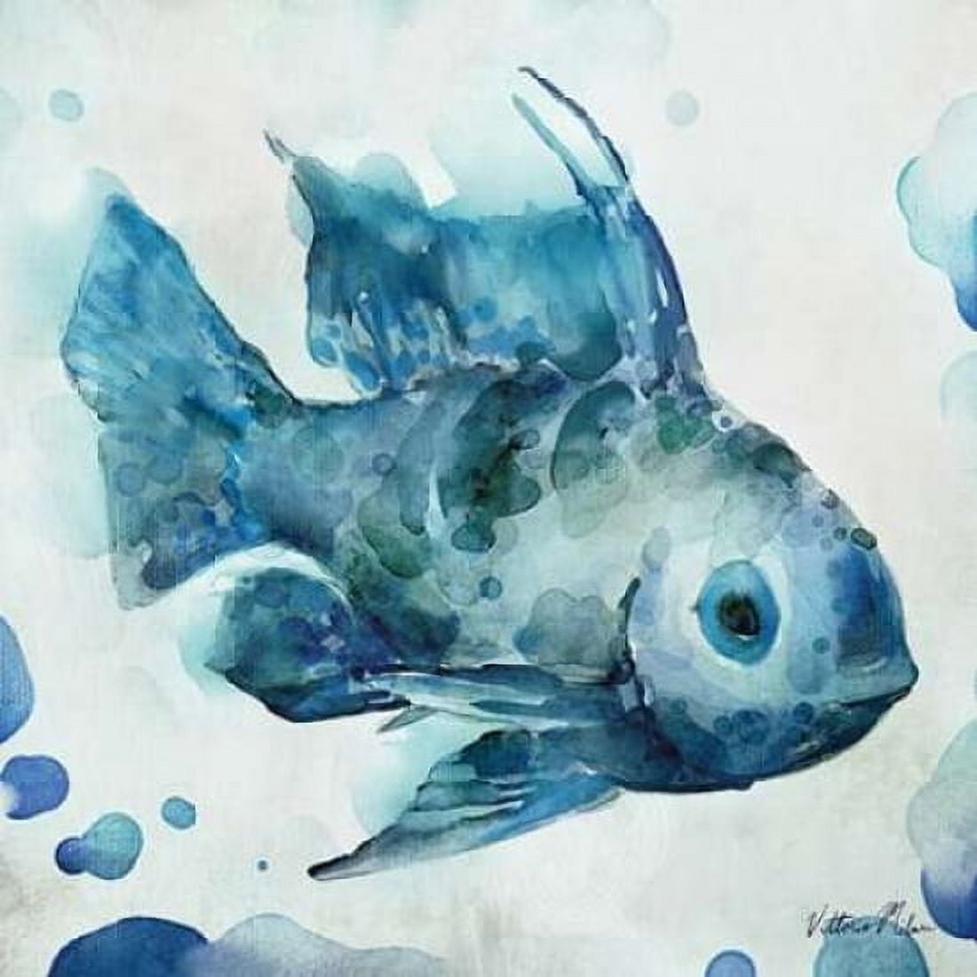 Watercolor Sea Creatures I Canvas Art - Vittorio Milan (24 x 24)