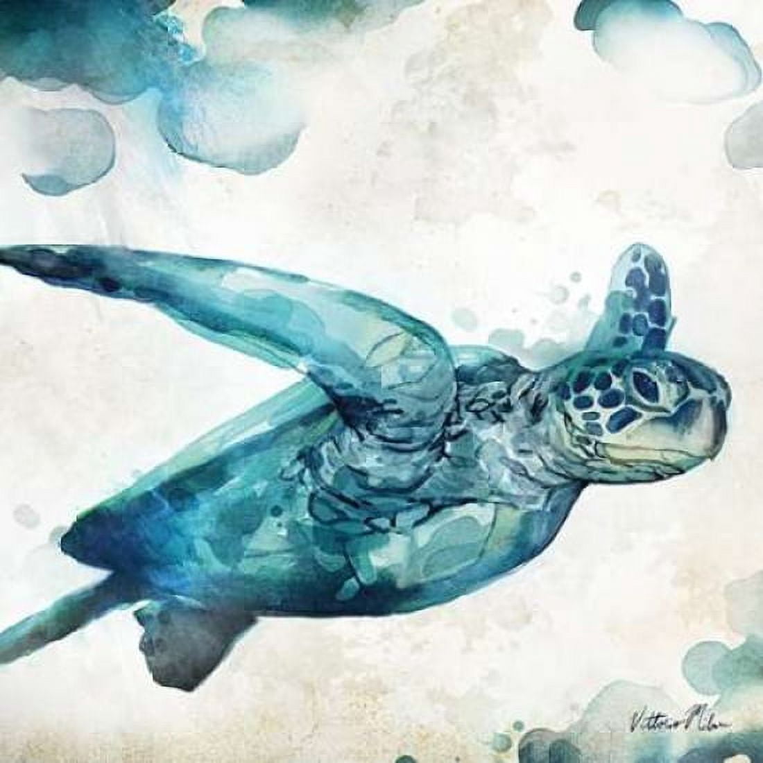 Watercolor Sea Creatures III Canvas Art - Vittorio Milan (24 x 24)