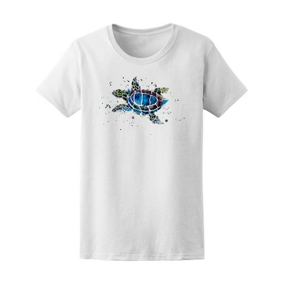 Watercolor Sea Turtle   T-Shirt Women -Image by Shutterstock, Female XX-Large