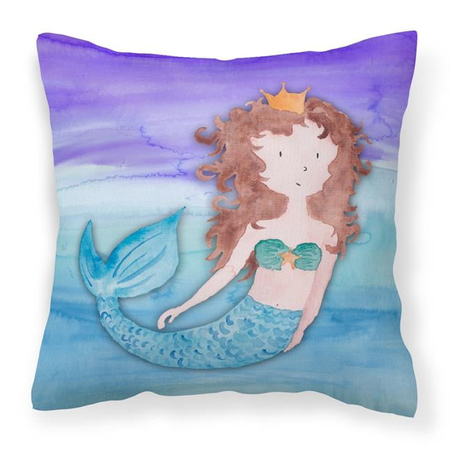 Watercolor Sealife Art Canvas Fabric Decorative Pillow