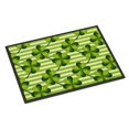 thumbnail image 1 of Watercolor Shamrock Stripes Doormat 18x27, 1 of 4