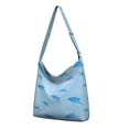 thumbnail image 1 of Watercolor Shark Artwork Crossbody Bag - Lightweight Adjustable Strap Sling Bag for Everyday Essentials, 1 of 5