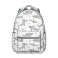 thumbnail image 1 of Watercolor Shark Artwork Student Backpack Waterproof Durable School Bag with Mystical Ocean and Sea Life Print, Comfortable Adjustable Straps, Perfect for Travel and Daily Use, 1 of 6