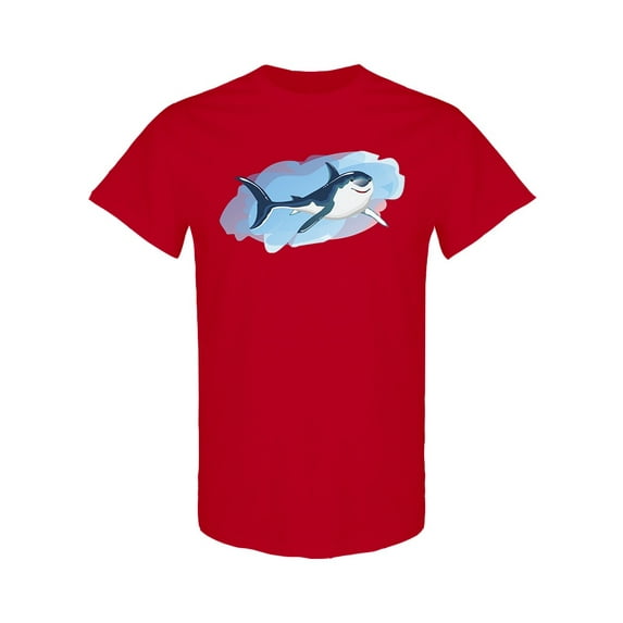 Watercolor Shark T-Shirt Men -Image by Shutterstock, Male Medium