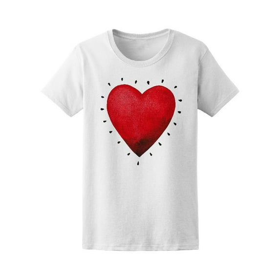 Watercolor Shining Heart Tee Women's -Image by Shutterstock
