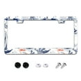 thumbnail image 1 of Watercolor Ships License Plate Frames for Women Men Car Plate Holder Cover Metal Tag Aluminum Car Accessories Front Rear Plate Decor, 1 of 6