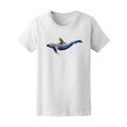 thumbnail image 1 of Watercolor Sketch Wildlife Whale T-Shirt Women -Image by Shutterstock, Female Large, 1 of 2
