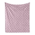 thumbnail image 1 of Watercolor Soft Flannel Fleece Throw Blanket, Interpretation of Floral Elements on Branches Rosy Blossoms, Cozy Plush for Indoor and Outdoor Use, 70" x 90", Rose Pink, by Ambesonne, 1 of 5