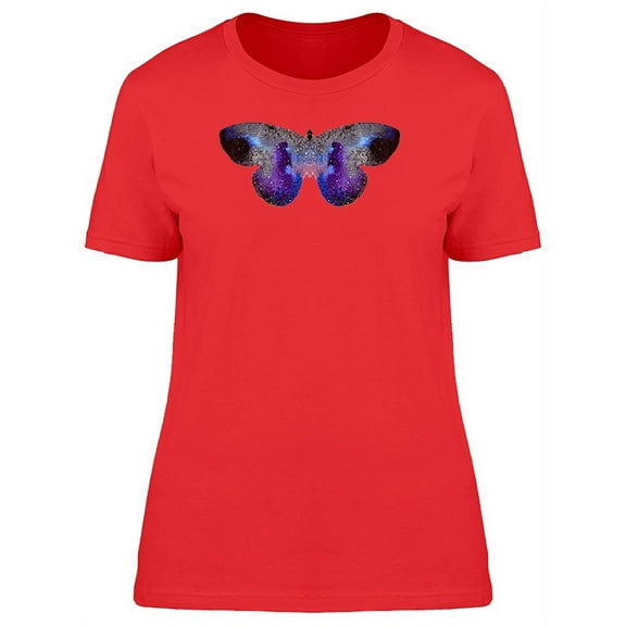 Watercolor Space Butterfly T-Shirt Women -Image by Shutterstock, Female x-Large