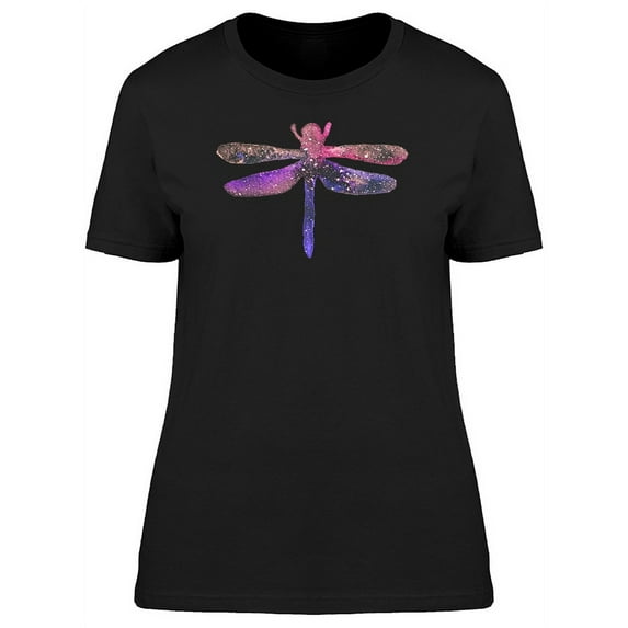 Watercolor Space Dragonfly T-Shirt Women -Image by Shutterstock, Female Medium