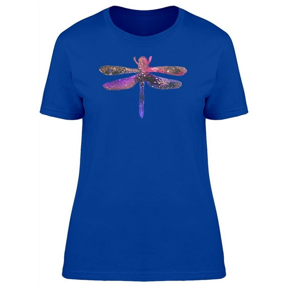 Watercolor Space Dragonfly T-Shirt Women -Image by Shutterstock, Female Small
