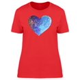 thumbnail image 1 of Watercolor Space Heart T-Shirt Women -Image by Shutterstock, Female Medium, 1 of 2