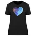 thumbnail image 1 of Watercolor Space Heart T-Shirt Women -Image by Shutterstock, Female Medium, 1 of 2