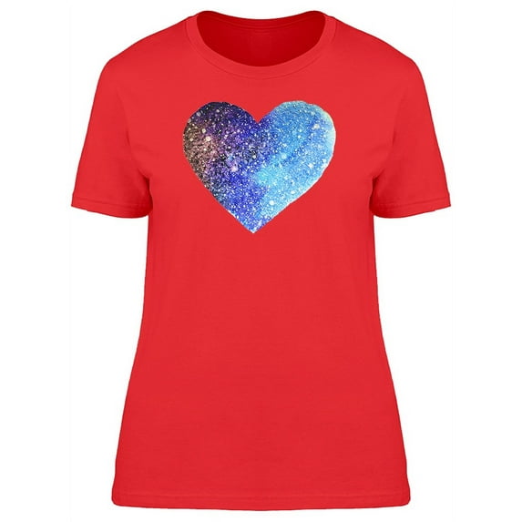 Watercolor Space Heart T-Shirt Women -Image by Shutterstock, Female x-Large