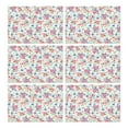 thumbnail image 1 of Watercolor Spring Flower Place Mats Durable Placemats for Indoor Kitchen Dining Simple Fashion Table Placemats, 1 of 5