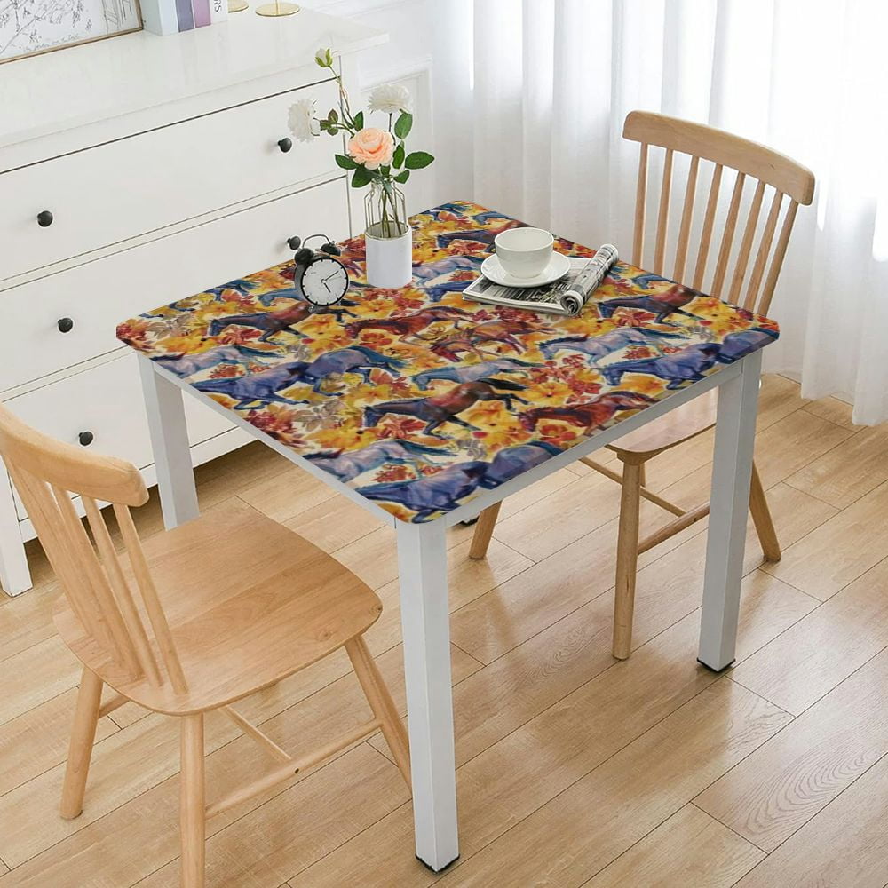 Aperturee Watercolor Polka Dot On White Fitted Stretch Table Cover