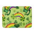 thumbnail image 1 of Watercolor St Patricks Day Lucky Leprechan Machine Washable Memory Foam Mat, 1 of 1