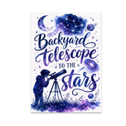 Watercolor Star Art - Astronomy Enthusiast - 13x19 Poster Print
