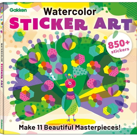 Watercolor Sticker Art, (Paperback)