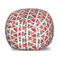 thumbnail image 1 of Watercolor Storage Toy Bag Chair, Abstract Watermelon Pattern in Triangles Hipster Hand Drawn Tropical, Stuffed Animal Organizer Washable Bag, Small Size, Coral Pink Turquoise, by Ambesonne, 1 of 3