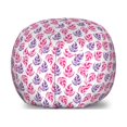 thumbnail image 1 of Watercolor Storage Toy Bag Chair, Concept of Floral Handmade Paint Motifs Bohemian Art Fine Art, Stuffed Animal Organizer Washable Bag, Small Size, Hot Pink Fuchsia White, by Ambesonne, 1 of 3