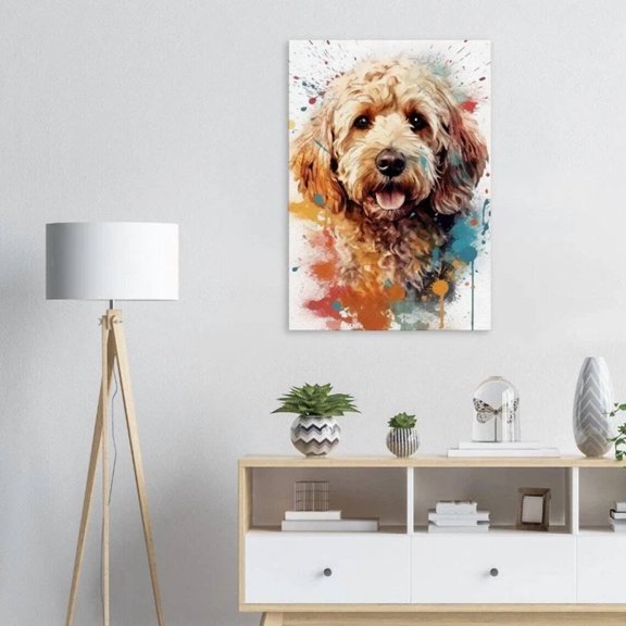Watercolor Style Cockapoo Wall Art Home Decor Vintage Gift Living Room Dercor