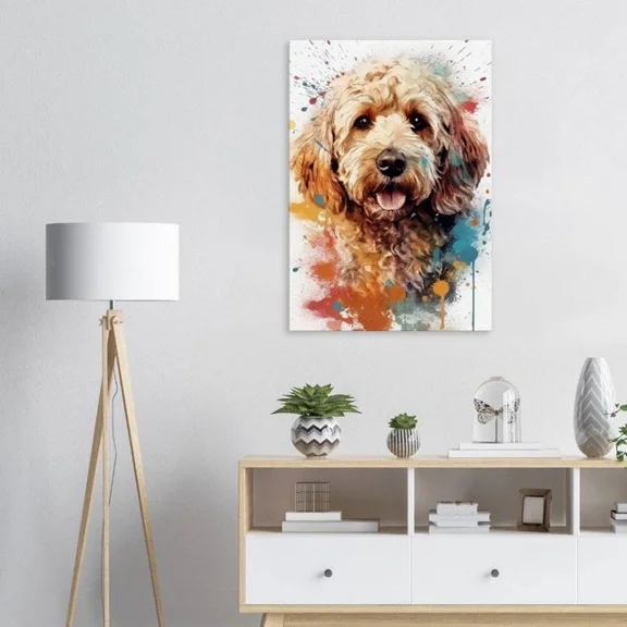 Watercolor Style Cockapoo Wall Art Home Decor Vintage Gift Living Room Dercor